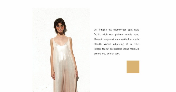 Cocktail Dresses Homepage Design