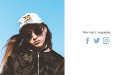 New Woman'S Magazine - HTML Website Layout