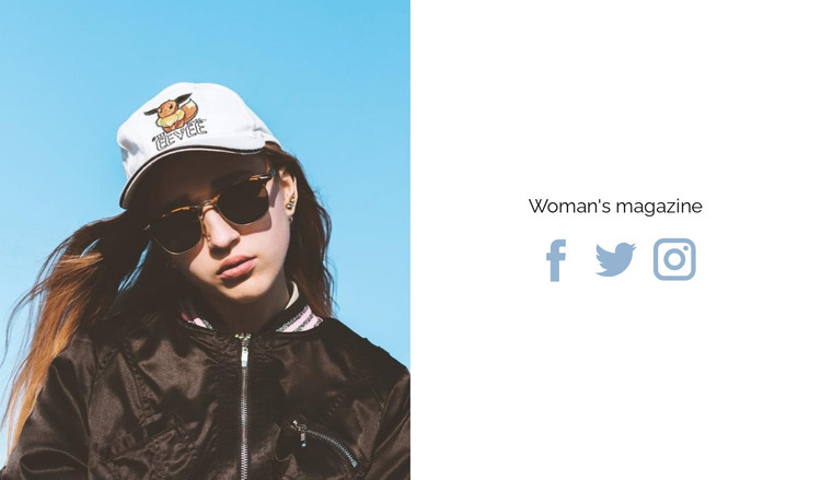 New woman's magazine HTML Template