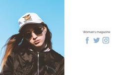 New Woman'S Magazine - Beautiful Web Page Design