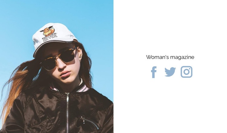 New woman's magazine Web Page Design
