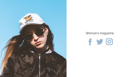 New Woman'S Magazine Website Creator