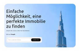 Entdecken Sie Wohnungstypen HTML-CSS-Websitevorlage