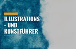 HTML-Landingpage Für Illustrations- Und Kunstführer