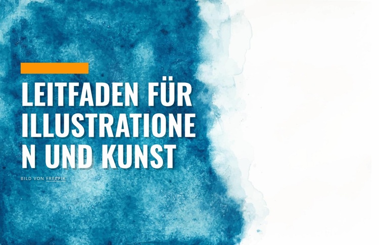 Illustrations- und Kunstführer Website-Modell