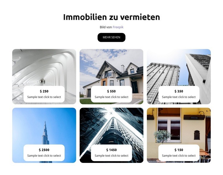 Finden Sie tolle Angebote Landing Page