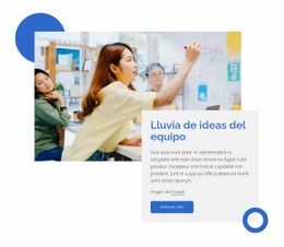 Lluvia De Ideas Del Equipo - Creador De Sitios Web Moderno