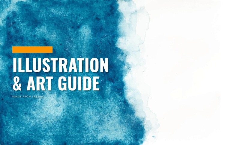 Illustration and art guide Homepage Design
