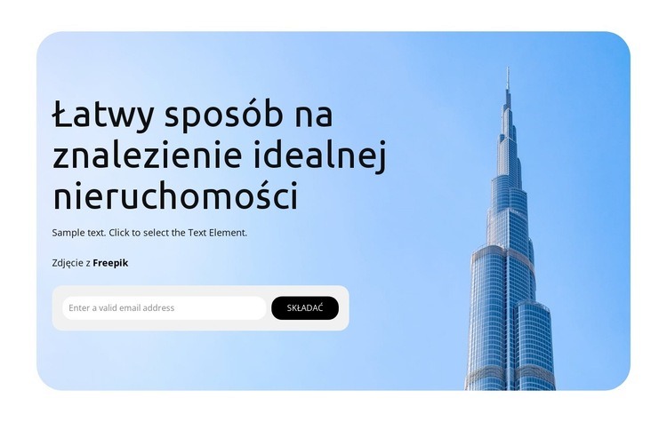 Przeglądaj typy mieszkań Szablony do tworzenia witryn internetowych