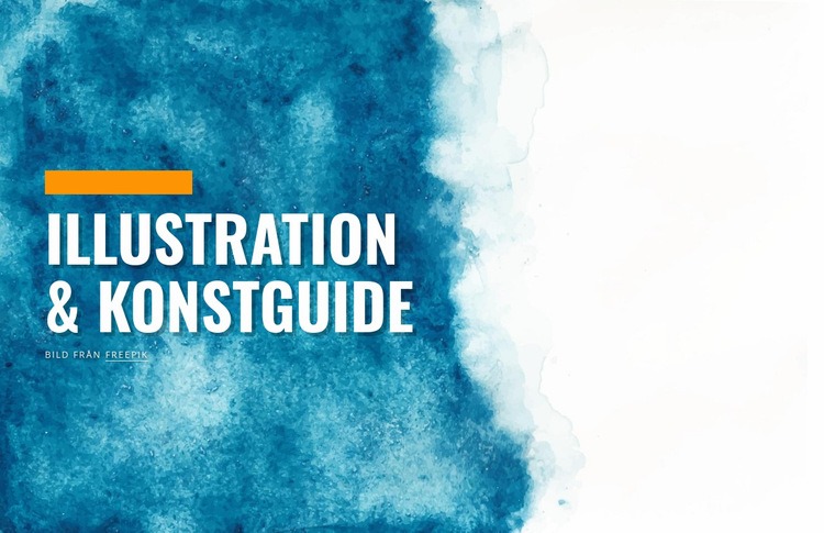 Illustration och konstguide Hemsidedesign