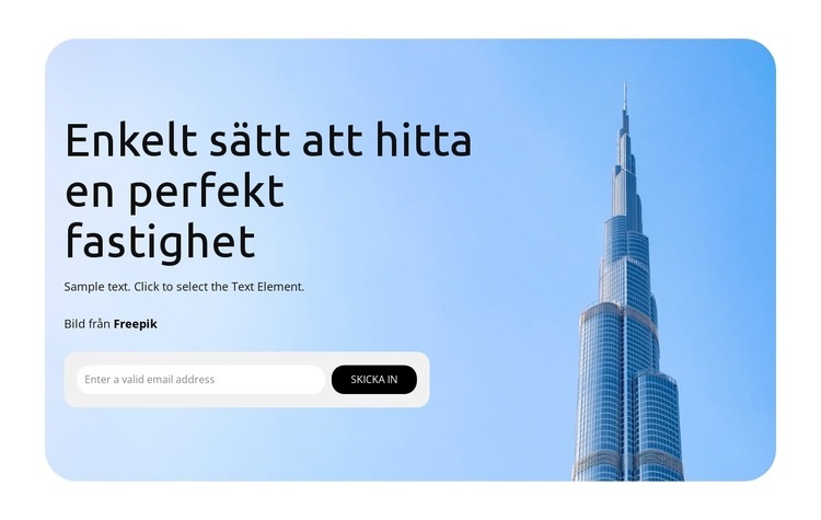 Utforska lägenhetstyper HTML-mall