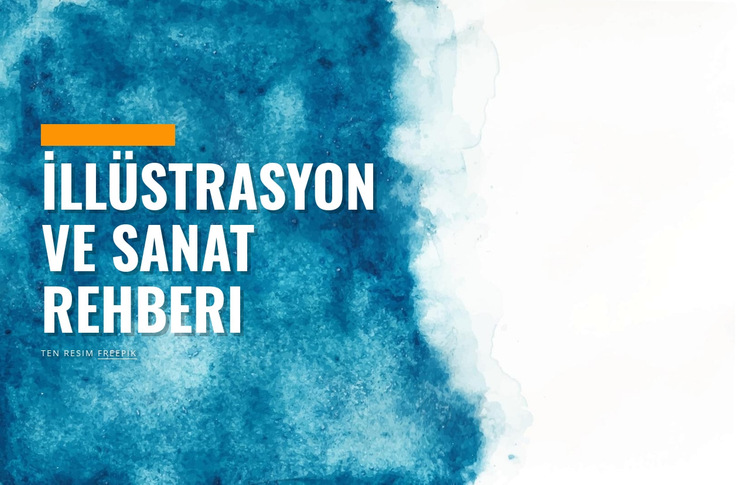 İllüstrasyon ve sanat rehberi Web Sitesi Şablonu