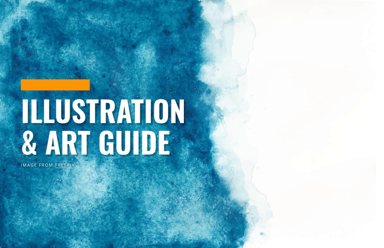 Illustration and art guide Website Builder Software