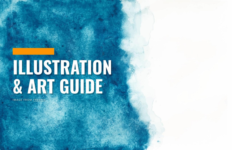 Illustration and art guide Website Mockup