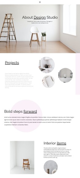 Free CSS Layout For Interesting Interior Solutions