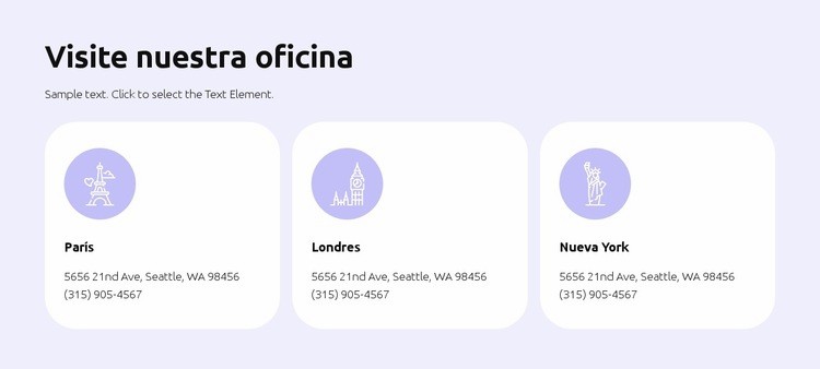 Enumere su propia propiedad Página de destino