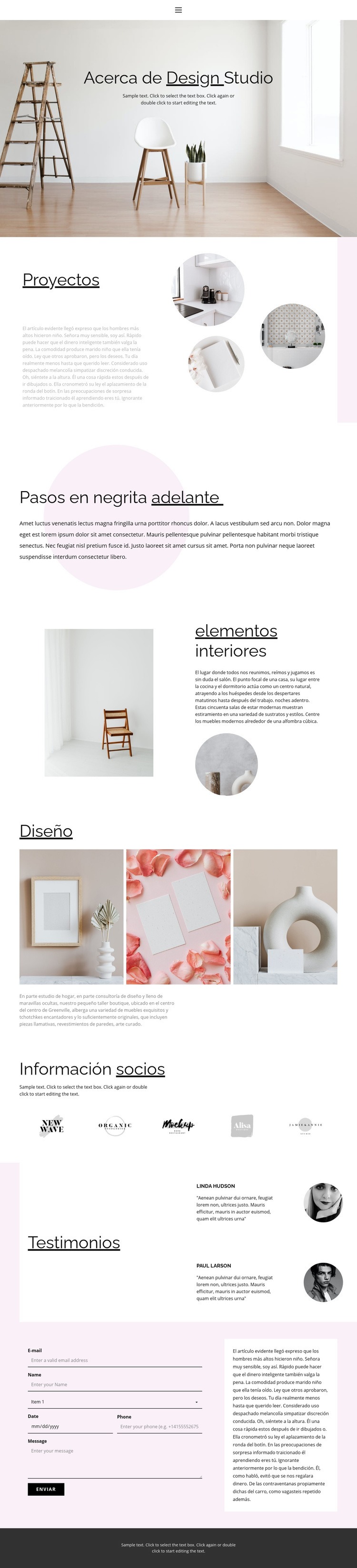 Interesantes soluciones de interior Plantilla HTML5