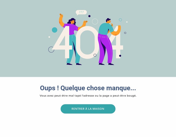 Cette page est manquante Conception de site Web