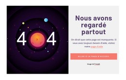 Exemple De 404 Pages - Créateur De Sites Web Pour N'Importe Quel Appareil