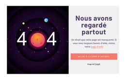 Exemple De 404 Pages – Téléchargement Du Modèle HTML