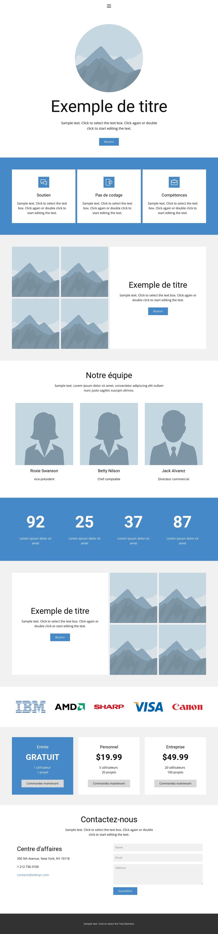 Accueil 4 Modèle HTML