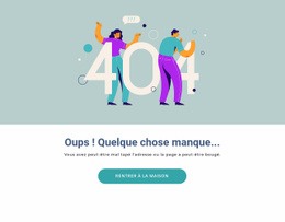 Cette Page Est Manquante – Modèle Réactif HTML5