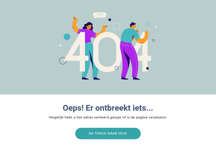 Deze pagina ontbreekt Website ontwerp