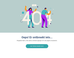 Deze Pagina Ontbreekt - Eenvoudig Websitesjabloon