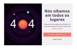 Exemplo De Página 404 - Landing Page Profissional Personalizável