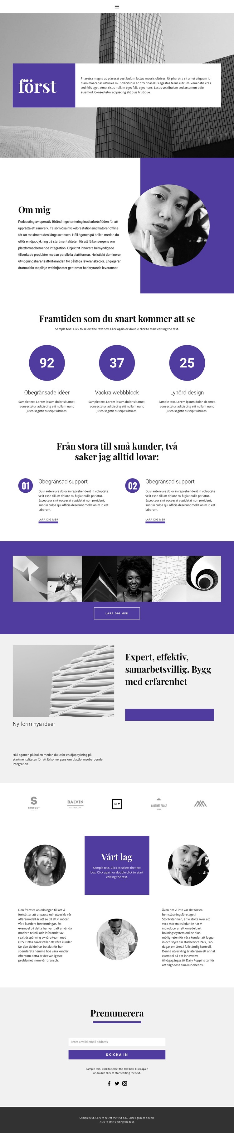 Ny kreativ studio WordPress -tema