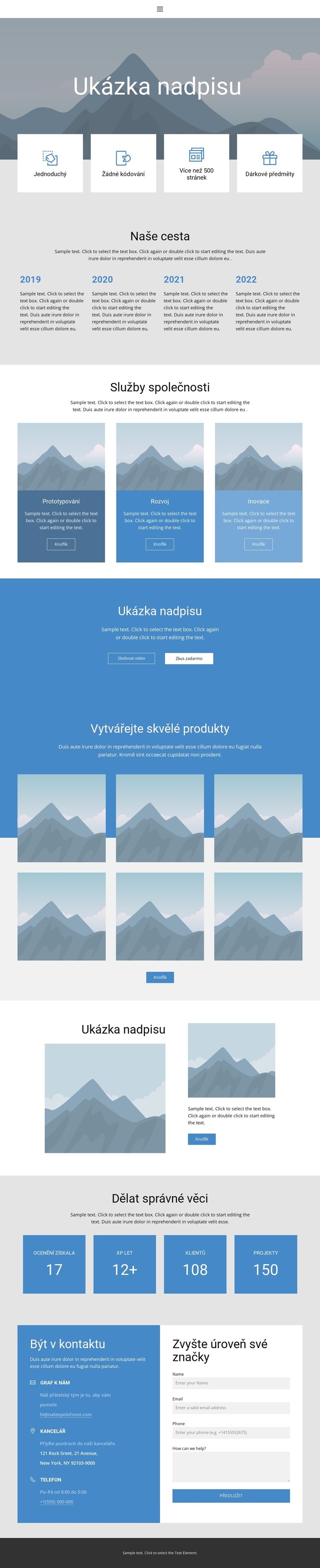 Domů 6 Šablona HTML