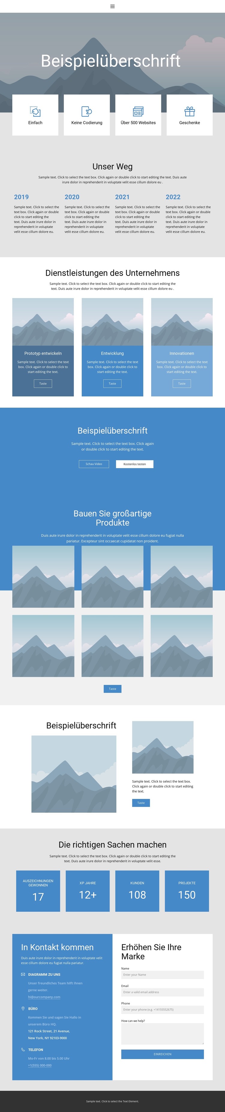 Startseite 6 HTML-Vorlage