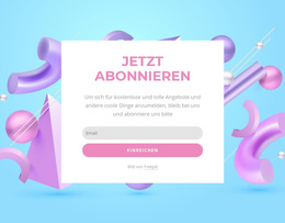 Jetzt Formular Abonnieren – WordPress-Vorlage
