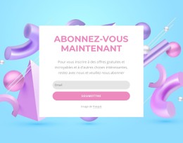 Formulaire D'Inscription Maintenant Modèle HTML CSS Réactif