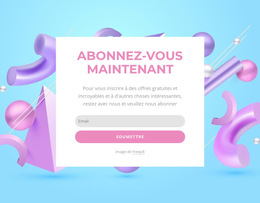 Formulaire D'Inscription Maintenant - Modèle De Site Web À Télécharger Gratuitement