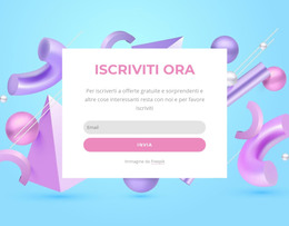 Bootstrap HTML Per Iscriviti Ora Modulo