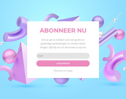 Bootstrap-HTML Voor Abonneer Nu Formulier