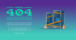 404 Niet Gevonden Blok - Joomla-Sjabloon Slepen En Neerzetten