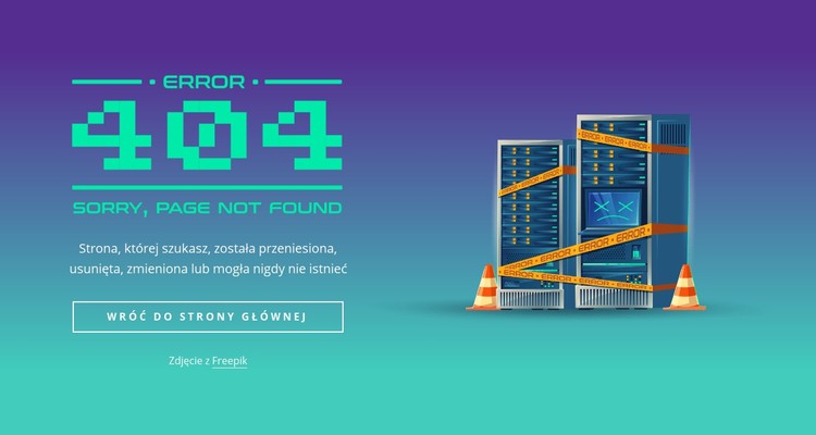 404 nie znaleziono bloku Szablon CSS