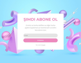 Şimdi Formu Abone Ol Için Önyükleme HTML'Si