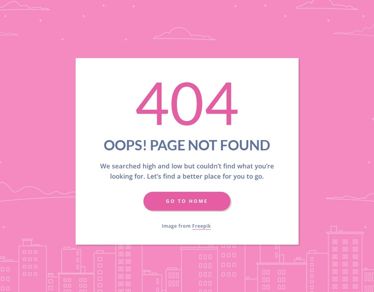 404 page message in group CSS Template