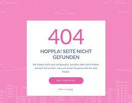 404-Seitennachricht In Gruppe - Moderne Webvorlage