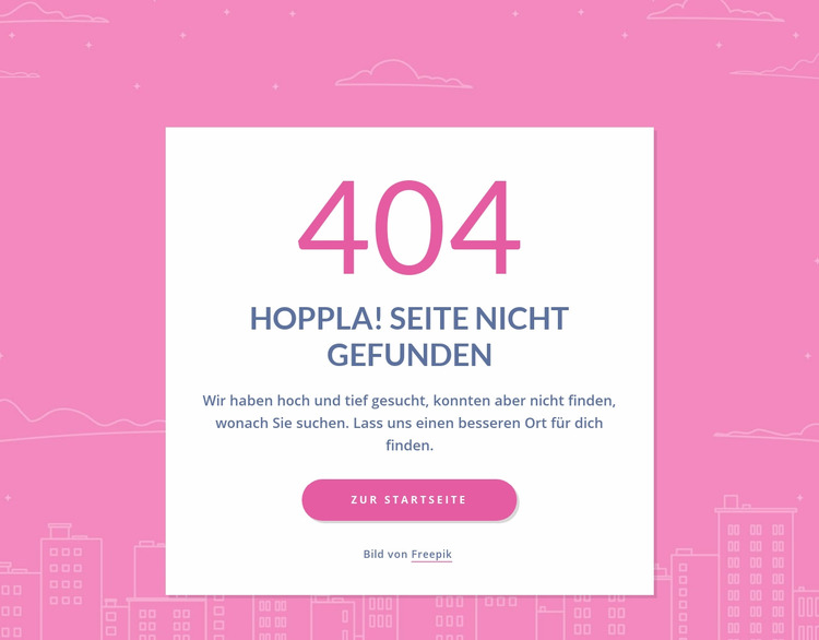 404-Seitennachricht in Gruppe Joomla Vorlage