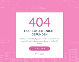 404-Seitennachricht In Gruppe