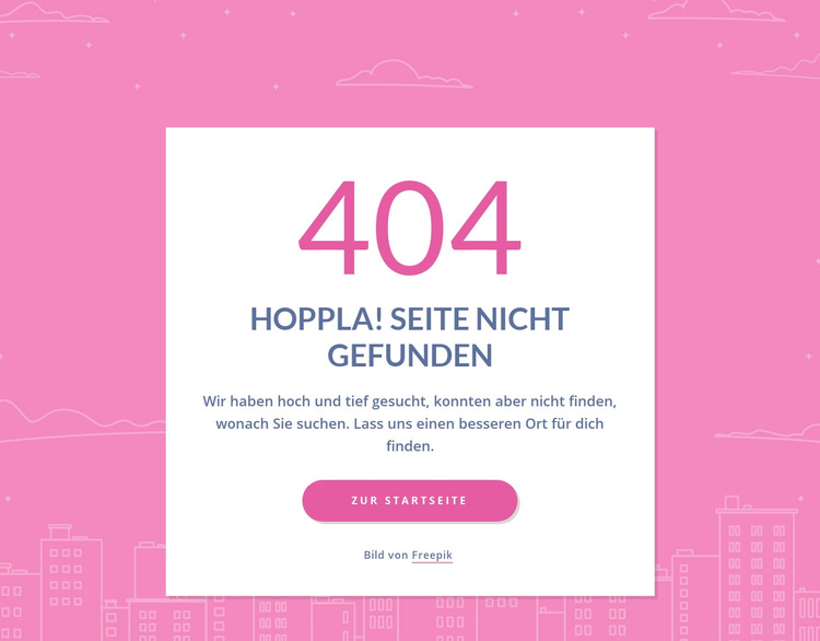 404-Seitennachricht in Gruppe WordPress-Theme