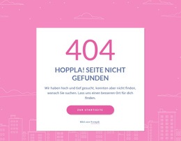 404-Seitennachricht In Gruppe - Zielseite Für Jedes Gerät