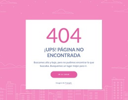 Mensaje De 404 Páginas En Grupo: Página De Destino Para Cualquier Dispositivo