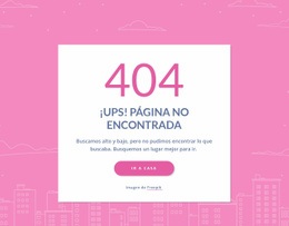 Plantilla HTML5 Premium Para Mensaje De 404 Páginas En Grupo