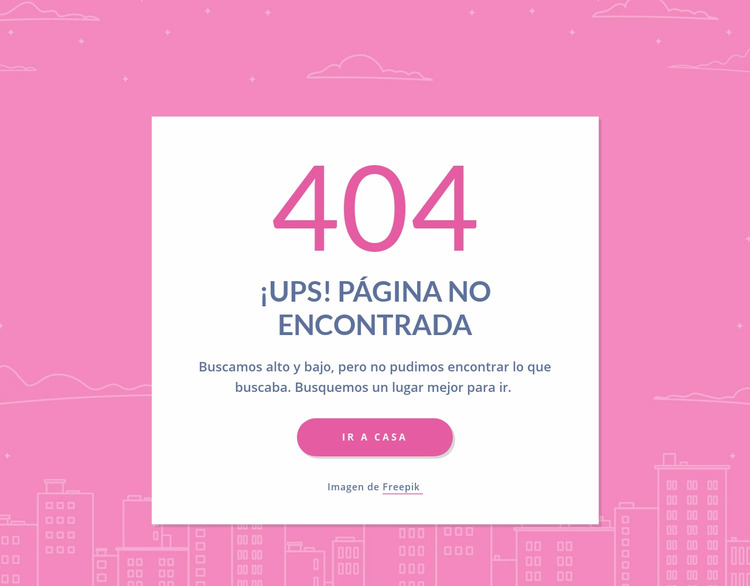 Mensaje de 404 páginas en grupo Plantilla Joomla