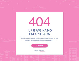Mensaje De 404 Páginas En Grupo - Tema De WordPress Listo Para Usar